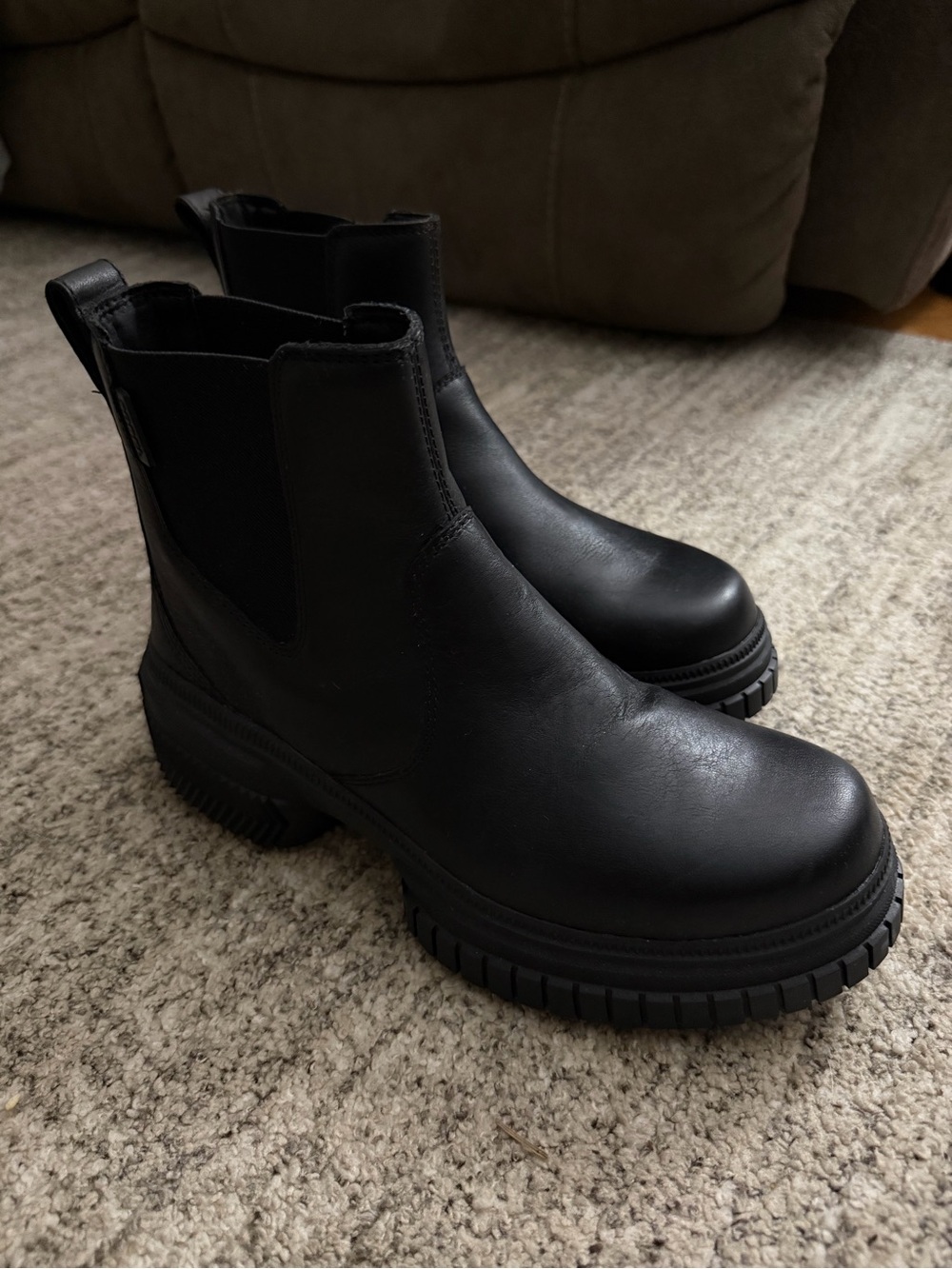 Sorel Ona Ave Waterproof Chelsea Boot black size 8 1/2 EUC - Picture 6 of 7